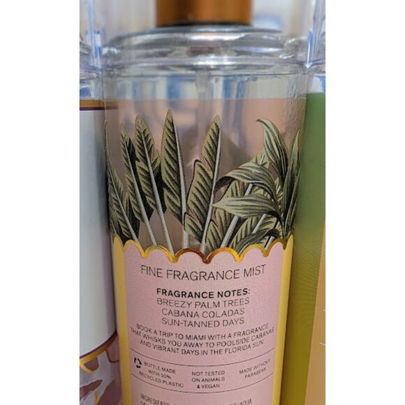 Bath & Body Works Summer Seasonal FFM Collection Bundle of 4 Mists - Picture 5 of 9
